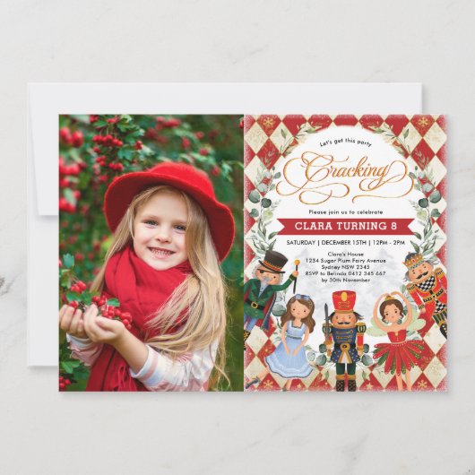 Foto van Nutkraker Birthday Cracking Holiday Kaart (Voorkant)