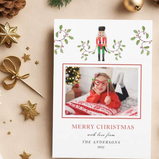 Foto van Nutkraker Soldier & Feestvrijdagfoto Aankondiging