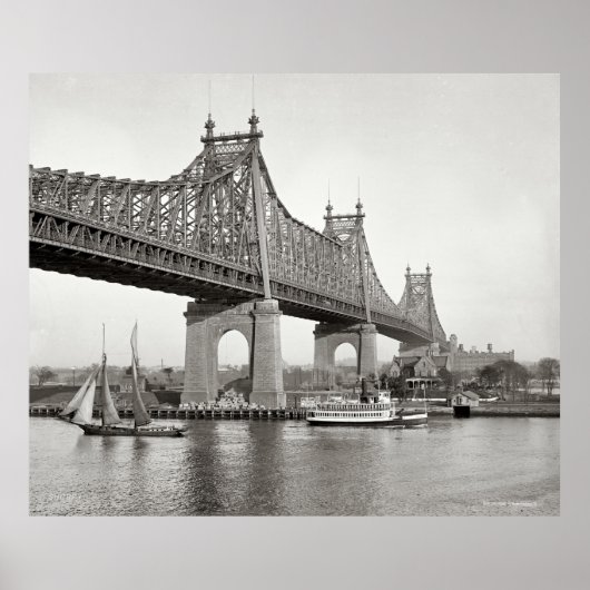 Foto van NYC Queensboro Bridge Poster (Voorkant)