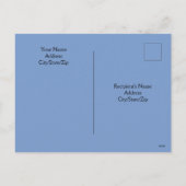 Foto van Ocean and Sky Happy Vaderdag Blue Feestdagenkaart (Achterkant)