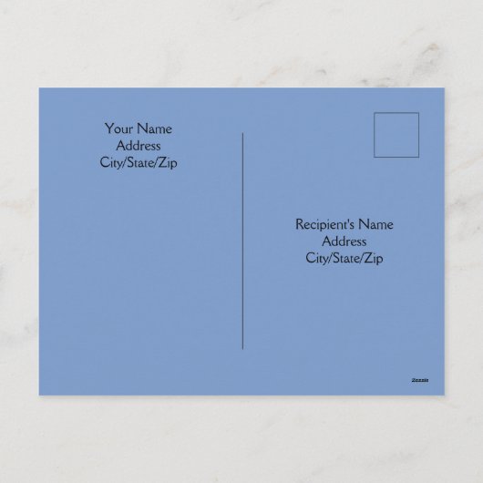 Foto van Ocean and Sky Happy Vaderdag Blue Feestdagenkaart (Achterkant)