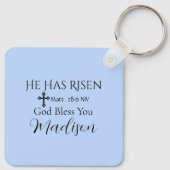 Foto van Ocean Christus is Risen Bible Verse Pasen Sleutelhanger (Achterkant)