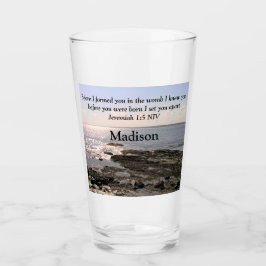 Foto van Ocean met Jeremiah 1:5 God Knew You Glas