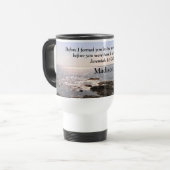 Foto van Ocean met Jeremiah 1:5 God Knew You Trav Reisbeker (Voorkant links)