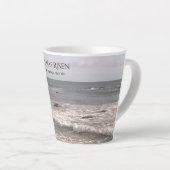 Foto van Ocean met reurrection-scriptie Pasen Latte Mok (Rechterhoek)