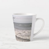 Foto van Ocean met reurrection-scriptie Pasen Latte Mok (Rechts)