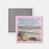 Foto van Ocean met reurrection-scriptie Pasen Magneet (Voorkant / Achterkant)