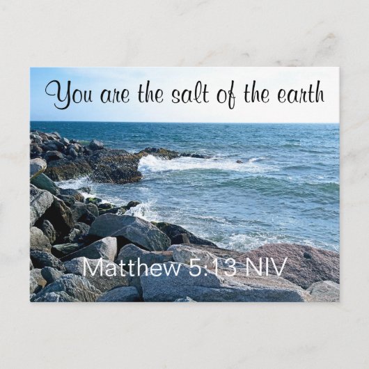 Foto van Ocean Salt van de Earth Bible Verse Briefkaart (Voorkant)