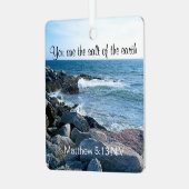 Foto van Ocean Salt van de Earth Bible Verse Metalen Ornament (Voorkant links)