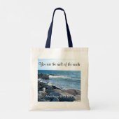 Foto van Ocean Salt van de Earth Bible Verse Tote Bag (Achterkant)