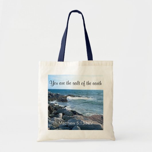 Foto van Ocean Salt van de Earth Bible Verse Tote Bag (Voorkant)