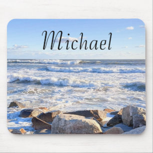 Foto van Ocean Shore Custom Name Muismat