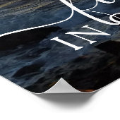 Foto van Ocean Sunset Forever in Our Hearts Poster (Hoek)