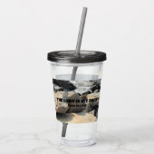 Foto van Ocean The Lord is My Rock Bible Verse Acryl Drinkbeker (Achterkant)