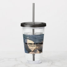 Foto van Ocean The Lord is My Rock Bible Verse