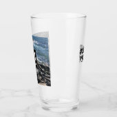 Foto van Ocean Waves and Rocks #1 Pa Blue Glas (Links)