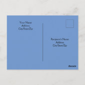 Foto van Ocean With Bible Verse Isaiah 43:2 Black Briefkaart (Achterkant)