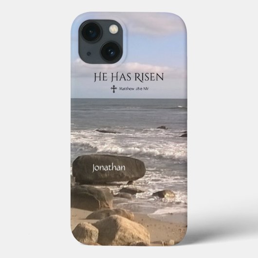 Foto van Oceanen met reurrectieschrift Pasen Case-Mate iPhone Case (Achterkant)