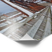 Foto van Old Railroad Bridge Afdruk (Hoek)