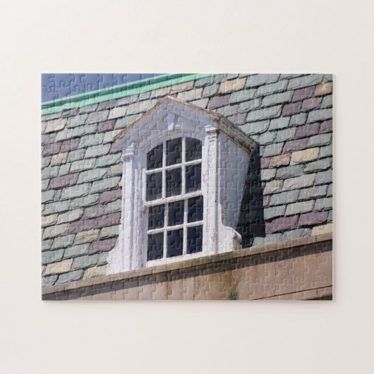 Foto van Old Slate Roof Legpuzzel (Horizontaal)