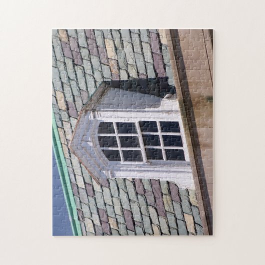 Foto van Old Slate Roof Legpuzzel (Verticaal)
