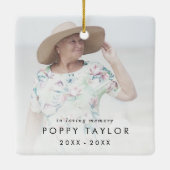 Foto van oma Foto Memorial Keramisch Ornament (Achterkant)