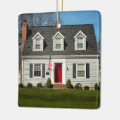 Foto van ons nieuwe Home Elegant Custom Address Keramisch Ornament (Links)
