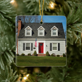 Foto van ons nieuwe Home Elegant Custom Address Keramisch Ornament