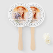 Foto van onze Afstuderen 20XX Moderne Afstuderen f Handwaaier (Voorkant en achterkant)