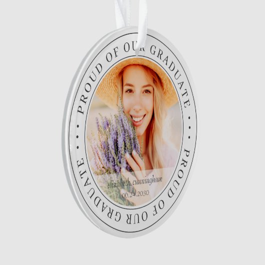 Foto van onze Afstuderen 20XX Moderne Afstuderen f Ornament (voorkant)