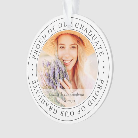 Foto van onze Afstuderen 20XX Moderne Afstuderen f Ornament (voorkant)