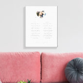 Foto van onze beloofde Passen getrouwd Wedding Vow Canvas Afdruk (Insitu (Woonkamer))