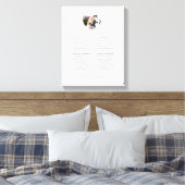 Foto van onze beloofde Passen getrouwd Wedding Vow Canvas Afdruk (Insitu (Slaapkamer))