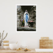 Foto van onze dame van Lourdes Poster (Keuken)