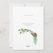 Foto van onze eerste kerst als ouders feestdagenkaart (Achterkant)