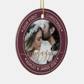 Foto van onze eerste kerst met Bourgogne Keramisch Ornament (Rechts)