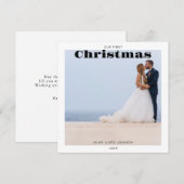 Foto van onze eerste kerstfeestdag Kaart (Voorkant / Achterkant)