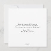 Foto van onze eerste kerstfeestdag Kaart (Achterkant)