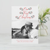 Foto van onze eerste kersthand met briefing voor P Feestdagenkaart (Staand voorkant)