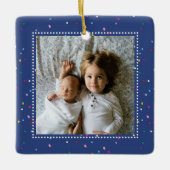 Foto van onze eerste kerstwinter keramisch ornament (Voorkant)