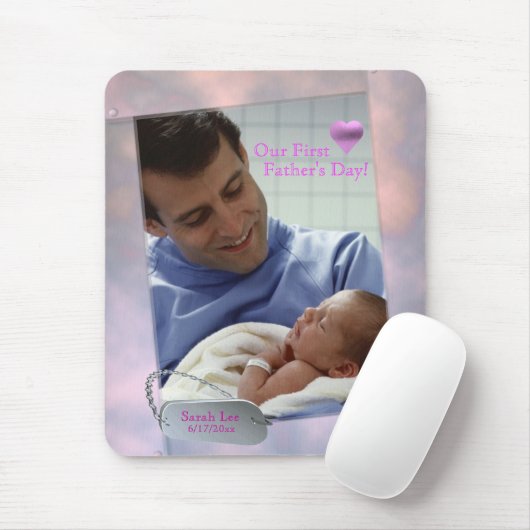  foto van onze eerste vaderdag Mousepad Muismat (Met muis)