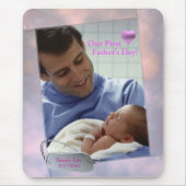  foto van onze eerste vaderdag Mousepad Muismat (Voorkant)