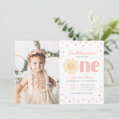 Foto van onze kleine zonneschijn van de eerste ver kaart (Staand voorkant)