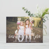 Foto van onze liefdesbriefing met Valentijnsdag ve Feestdagenkaart (Staand voorkant)