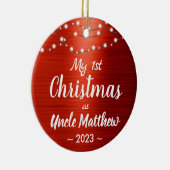 Foto van oom first-kerststring lampje keramisch ornament (Rechts)