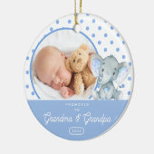 Foto van opa Baby Boy Foto Keramisch Ornament (Links)