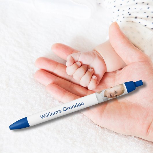 Foto van opa Baby op maat Zwarte Inkt Pen