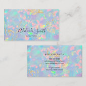 foto van opal gemstone visitekaartje (Voorkant / Achterkant)