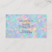 foto van opal gemstone visitekaartje (Achterkant)