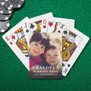 Foto van Opa's Winnende Hand Kaartspel Pokerkaarten